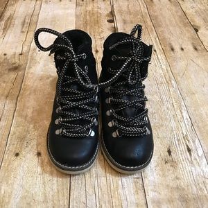 Zara Boy Black Leather Sneakers Size EU 29 US 10.5